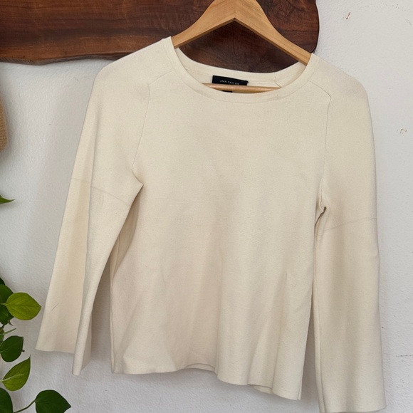 Ann Taylor Tops - Ann Taylor Ivory Long Sleeve Top xs